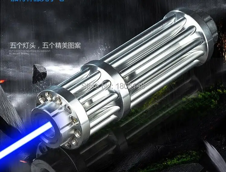 

HOT! High Power 5000w 5000000m Blue Laser Pointers 450nm Lazer Flashlight Burning Match/Burn light cigars/candle/black Hunting