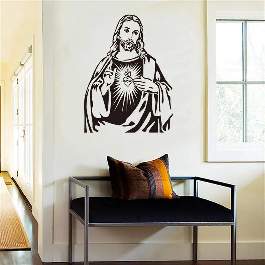 

Mobile Creative Faith Wall Affixed Home Decor With Decorative Family Wall Stickers Window Decoration 57x43cm Creative posters