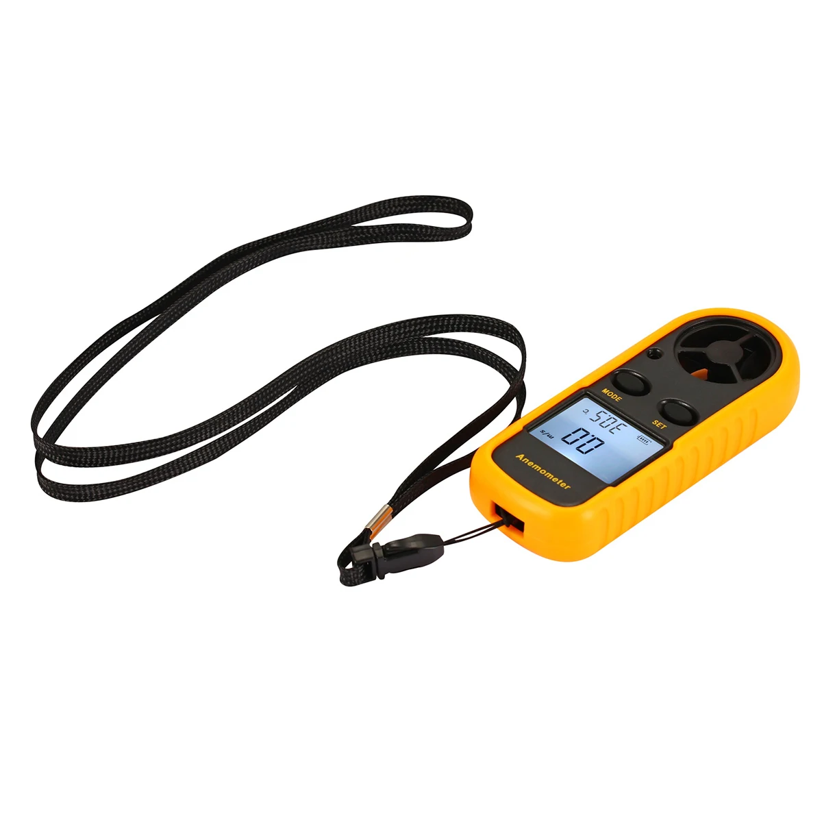 

Anemometer Digital LCD Wind Speed Meter Gauge Air Flow Velocity Measurement Thermometer With Backlight For Windsurfing Fishing