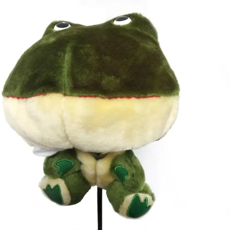 في الهواء الطلق الرياضية إكسسوارات الغولف لينة الكرتون الحيوان نادي الغولف رئيس الغطاء الواقي معدات رواية و لطيف تصميم الضفدع-شكل