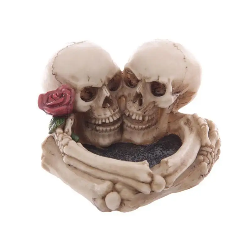 

1pc Skull Ashtray Unique Resin Spooky Halloween Decors Bar Decors for Haunted House