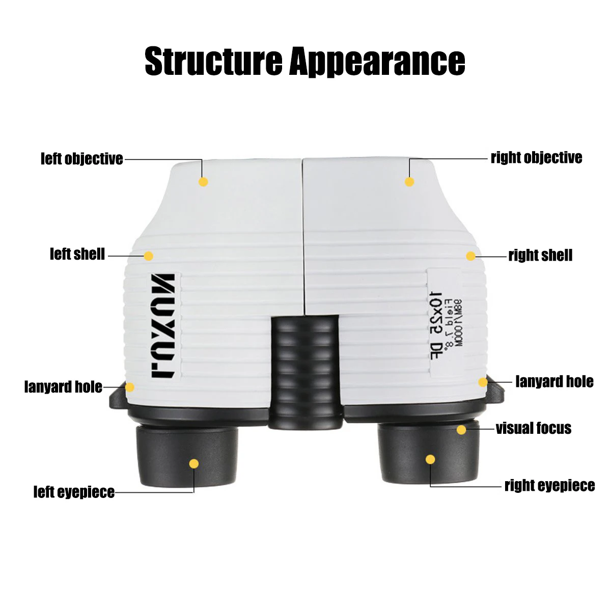 10X25 مصغرة يده تليسكوب مزود بمنظار ثنائي أحادي BAK4 عدسة السيارات يركز مع تعزيز الأخضر فيلم