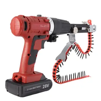 

28V Screwdriver Set Electric Automatic Chain Belt Nail Screw Gun Screwdriver Tool CN Plug 100-240V screwdriver bit Tool Set