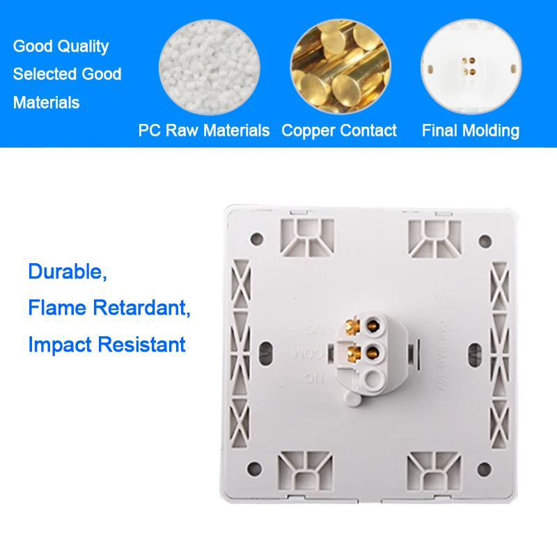Eseye NO COM GATE DOOR Exit Button Exit Switch For Door Access Control System Door Push Exit Door Release Button Switch