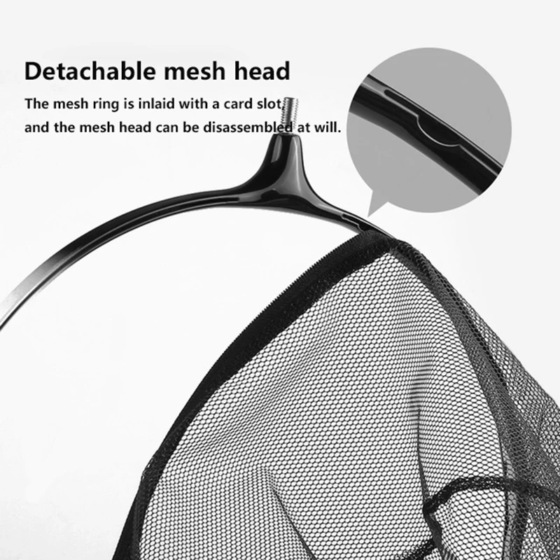 Head Fishing Nets Brail Nano Titanium Alloy Landing Net Removable Hand For Anti adhesive Hook Accessories|Рыболовная сеть| |