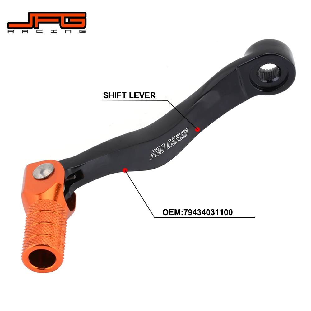 

Motorcycle Orange CNC Gear Shift Shifter Lever For KTM SX125 SX150 SXF450 XCF450 EXCF450 EXCF500 TC125 FC FE FS FX 450 FE501