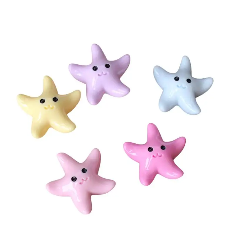 

50PCS Miniature Stars Decor Sea Animal Resin Micro Landscape Mediterranean Crafts Ornaments Ocean Landscape Aquarium Fish Tank