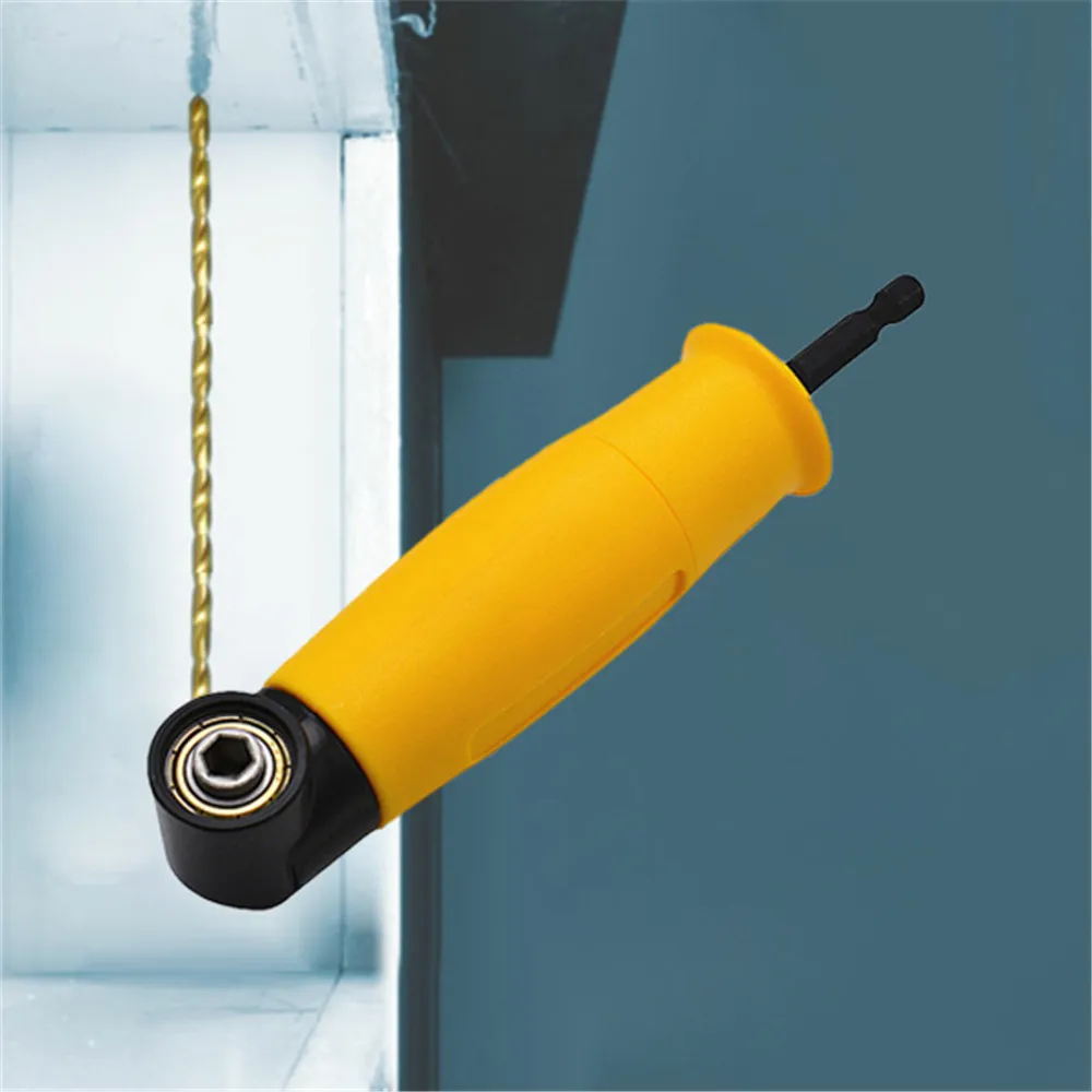 

Right Angle Extension Screwdriver Drill Attachment Kit Non-Slip Handle Electrical Drill Socket Holder Adapter Sleeve W/Magnet