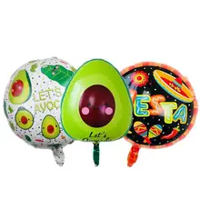 

2Pcs/lot Avocado Balloons Fruit Foil Balloons Inflatable Globos Air Balloons For Wedding Baby Shower Birthday Party Supplies