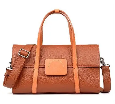 

2019 New Style Women Genuine Leather Cowskin Travel Bag Soft Fashion Holdall