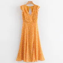 Women Yellow Floral Print Maxi Dress Casual Sleeveless Split Long Party Dress Summer Hollow Out Back Beach Long Dress Vestidos Women Yellow Floral Print Maxi Dress Casual Sleeveless Split Long Party Dress Summer Hollow Out Back Beach Long Dress Vestidos