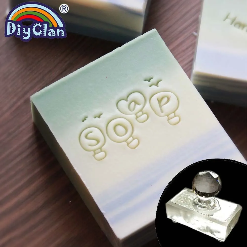 

Balloon Handmade Soap Stamp NEW Transparent Resin Diy Natural Soap Making Stamps Acrylic Soap Chapter Custom