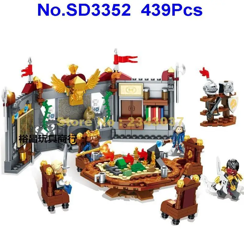 

sd3352 439pcs ghost tribes world tribes war king captain mentor building blocks 4 figures Toy
