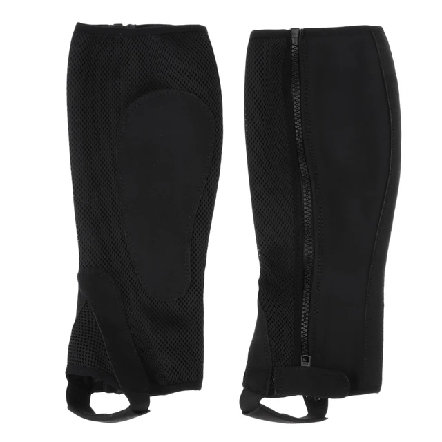 Adult kids half chaps zipper elastic for horse riding or motorcycle use leg protection leggings
