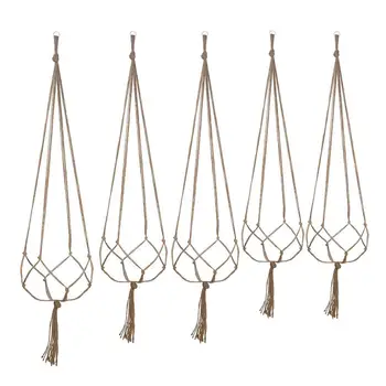 

Hot Sale Plant Hanger Set of 5 Hanging Planter Flower Pot Plant Holder with Key Ring for Indoor Outdoor Decorations, 2 Pieces