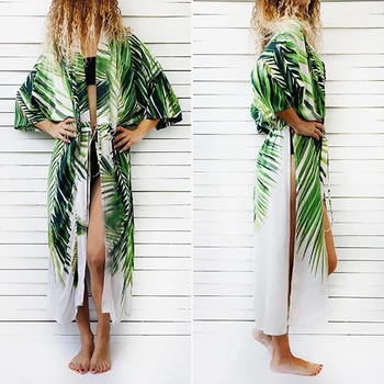 

2020 New Cotton Beach Cover up Print Bathing suit cover up Swimwear Women Kaftan Robe de Plage Saida de Praia Tunics Pareo