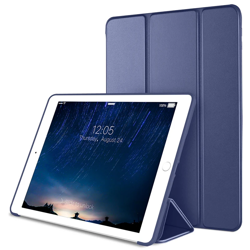 

Luxury Ultra Slim Magnetic Smart Flip Stand PU Leather Shockproof Cover Case For iPad 5 Air Intellectual Dormancy Case