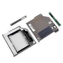 SATA 2-й жесткий диск HDD Bay Caddy адаптер для Dell Latitude D800 D810 D820 D830 серебристый