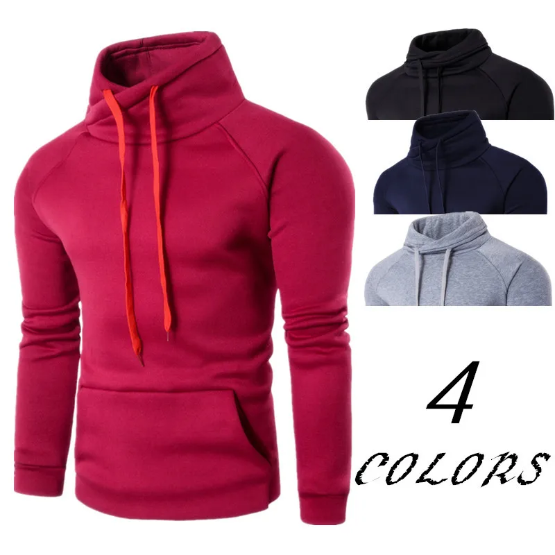 

2019 Spring Autumn Hoodie Solid Color Fashion Tracksuit Male Sweatshirt Hoody Mens clothing Purpose Tour