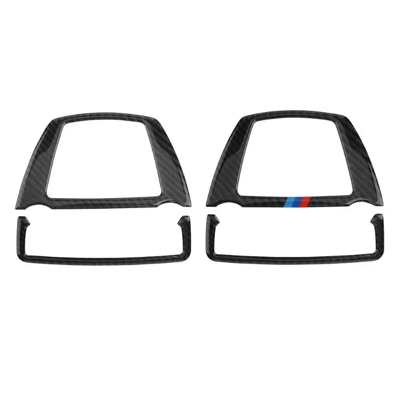 Carbon Fiber font b Car b font Reading Light Decor Cover Trim Sticker font b Interior