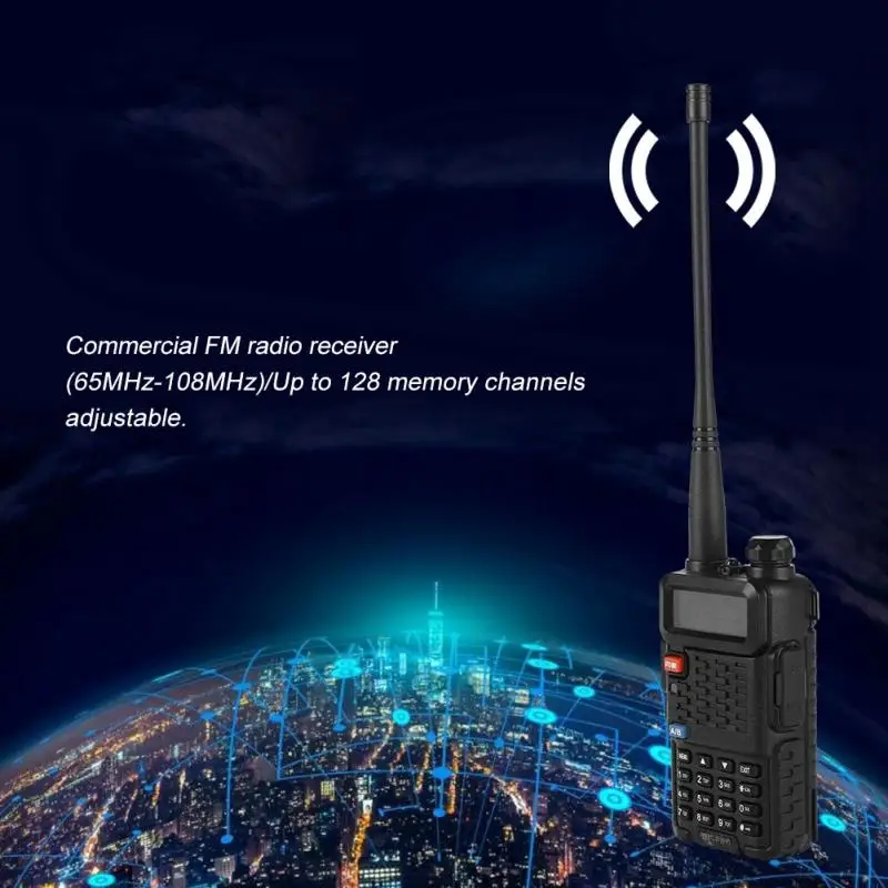 Портативная рация UHF VHF двухдиапазонный открытый дальний приемопередатчик 100 240 В