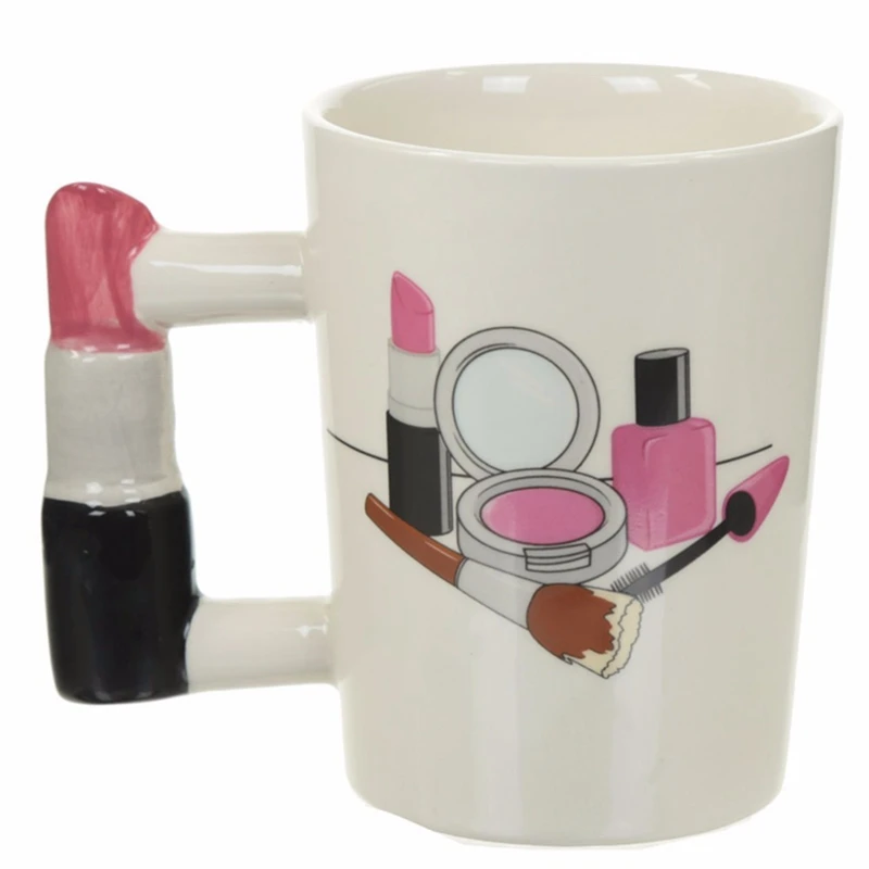 3D руки раскрашенные кружки девушка инструменты Ручка красоты Ptinting чай кофе кружка чашки персонализированные кружки для подарка
