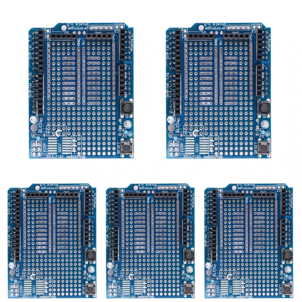 5 шт. совершенно новый Прототип Щит Protoshield V3 Плата расширения с мини хлеб доска для