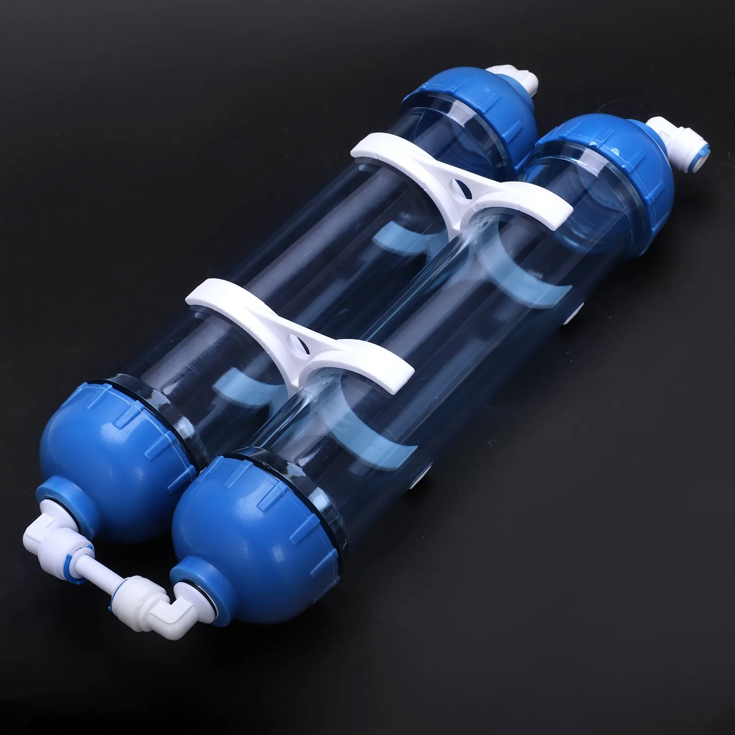 Water Filter 2Pcs T33 Cartridge Housing Diy T33 Shell Filter Bottle 4Pcs Fittings Water Purifier For Reverse Osmosis System Water Filter 2Pcs T33 Cartridge Housing Diy T33 Shell Filter Bottle 4Pcs Fittings Water Purifier For Reverse Osmosis System