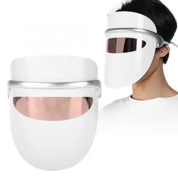 

ultrasonic face cleaning 3 Colors LED Light Therapy Face Mask Anti Wrinkle Firming Skin Rejuvenation Beauty Mask face skin