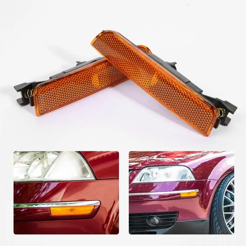 

1 Pair Amber Front/Rear Bumper Side Marker Lights for Passat B5.5 2001-2005