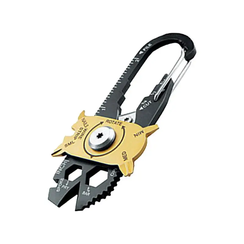 متعددة الوظائف keychainWrench مفك المحمولة مبتكرة 20-في-1 الفولاذ المقاوم للصدأ وجع مفك أدوات في الهواء الطلق