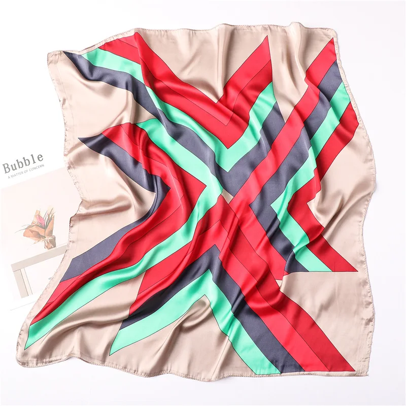 2019 New Women's Silk Scarf Square Soft Shawls Wraps Fashion Print Small Office Scarf Hair Scarf Hijab Foulard Bandana Headscarf 2019 New Women's Silk Scarf Square Soft Shawls Wraps Fashion Print Small Office Scarf Hair Scarf Hijab Foulard Bandana Headscarf