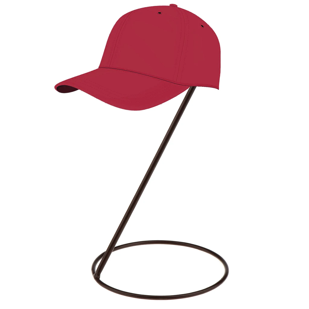 

Stable Hat Wigs Display Holder Baseball Sports Cap Storage Organizer Stand Bronze Professional Display Stand High Quality