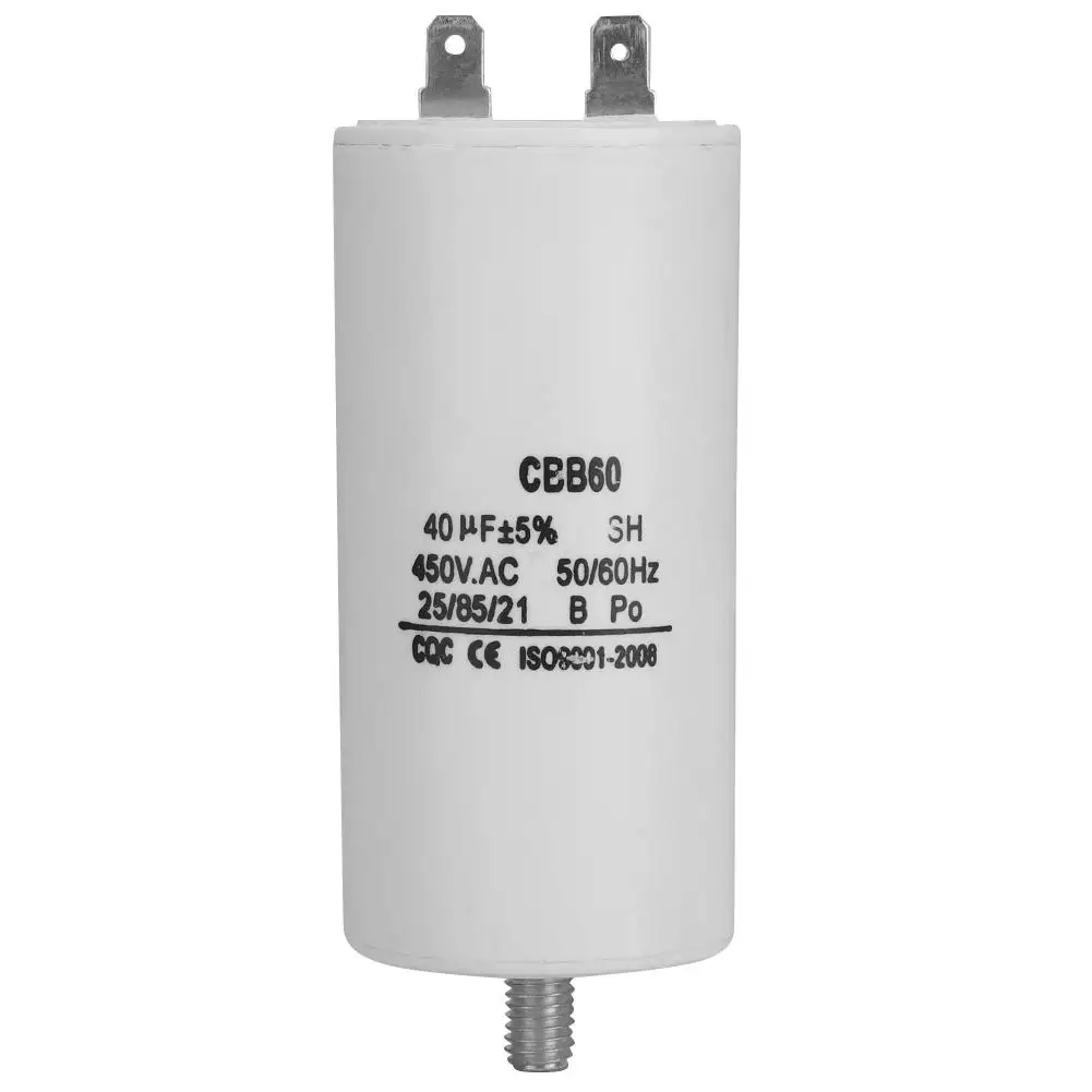 

CBB60 450V 40uf Water Pump Capacitor For Washing Machine 50/60Hz Durable