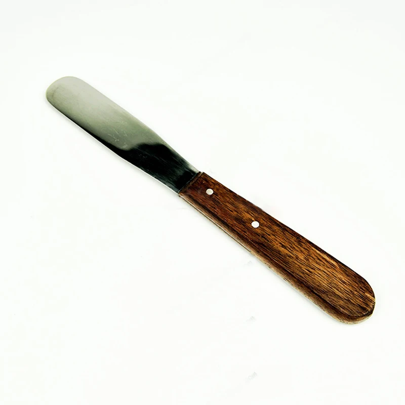 

Teeth Whitening,Dental Alginate & Metal Mixing Plaster Spatula With Wooden Handle