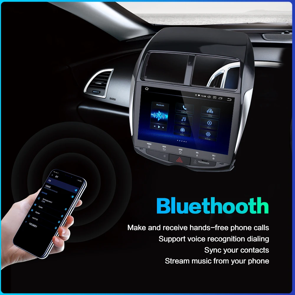 Flash Deal Dasaita 1din Android 9.0 Car Stereo for Mitsubishi ASX Peugeot 4008 Citroen C4 Air Cross Multi Touch Screen radio MP3 USB 4