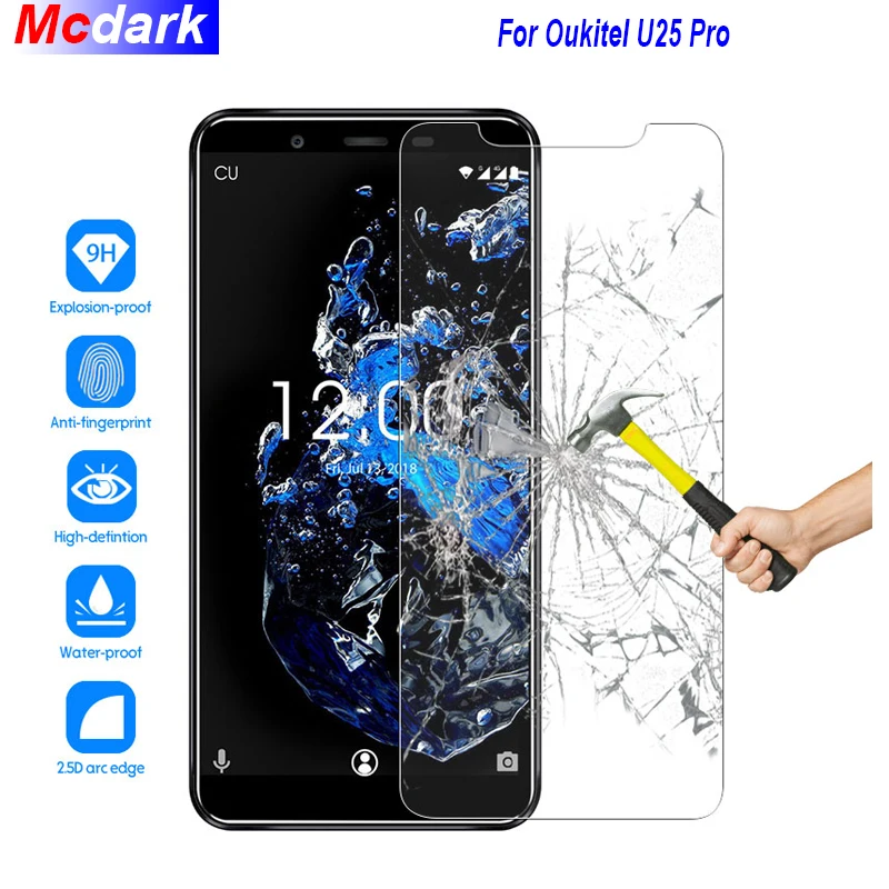 Закаленное стекло Mcdark для Oukitel U25 Pro Защитная пленка экрана защитная стеклянная