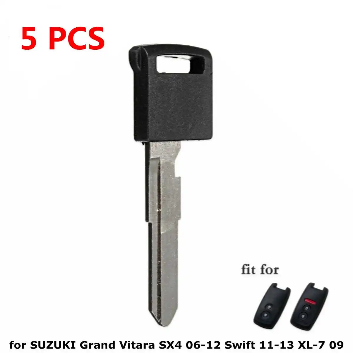 

5 PCS PG543 Car Remote Key Keyless Entry Uncut Key Blank Blade Insert for SUZUKI Grand Vitara SX4 06-12 Swift 11-13 XL-7 2009