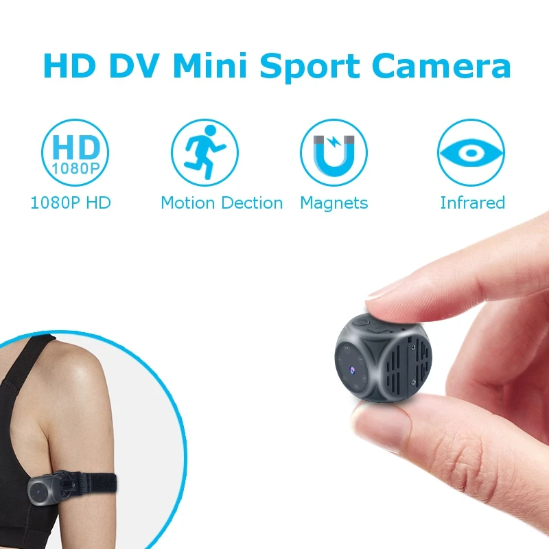 New Super Mini Camera 1920*1080P HD DV Recorder FPV FOV 140 Degree Built-in Battery Support 32G Card Sports Cam | Игрушки и хобби