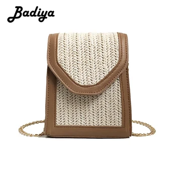 

Women Weave Bags Chain Shoulder Bag Small Flap Hasp Messenger Bags New Fashion Summer Crossbody Bag Phone Wallet Packs Ladies