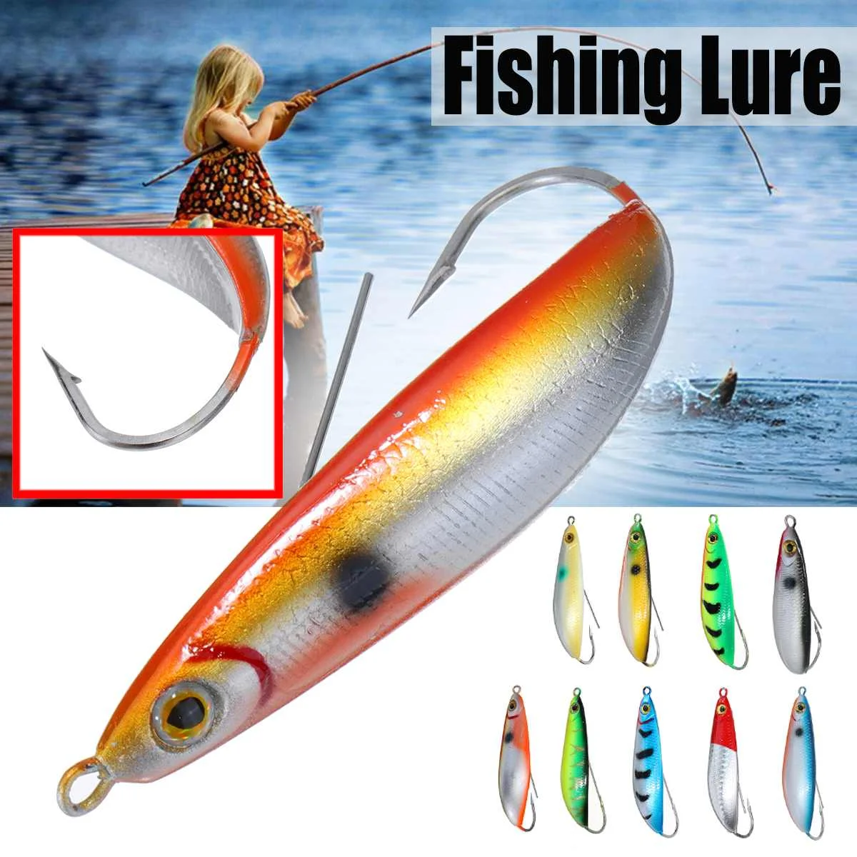 

1Pcs 7.5cm 20g Fishing Lure Hard Lure Wobblers Artificial Bait Sea Bass Carp Fishing Lures Tackle