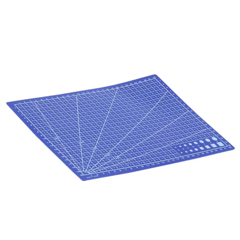 A4 сетки линии резки мат ремесло карты ткань кожа бумажная доска 30*22 см синий