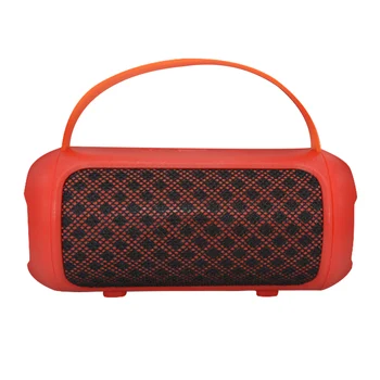 

New bill of lading speaker wireless mobile phone Bluetooth speaker portable outdoor square card subwoofer red