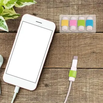 

1PC USB Cable Protector Saver Earphone Cord Protection Wire Cover Data Charger line Protective Sleeve Random Color
