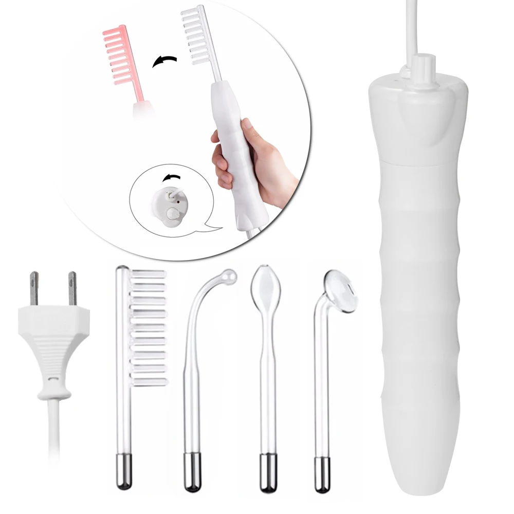 

Upgraded High-frequency Current Instrument Electrotherapy Stick Electrotherapy Comb Househeld Cosmetology Instrument Skin Care