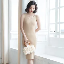 Knitting dress female summer new arrival camisole dress female overknee length temperament knitted dress women F9906 dress lussotico 9817b female