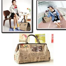 Casual fashion trend handbags large capacity handbag printing zipper shoulder bag