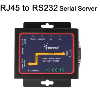 

RJ45 to RS232 DB9 serial device server TCP/IP Server Module Ethernet To RS232 communication converter