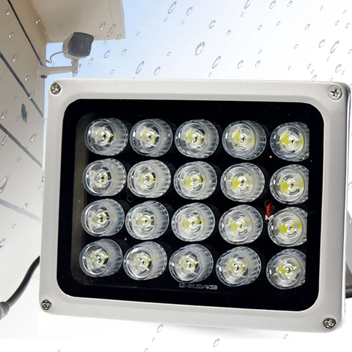 

90 Degree 12V 20 LEDs 850nm Infrared IR Light Lamp IP65 Waterproof Night Vision Infrared Illuminatoring for Home CCTV Security