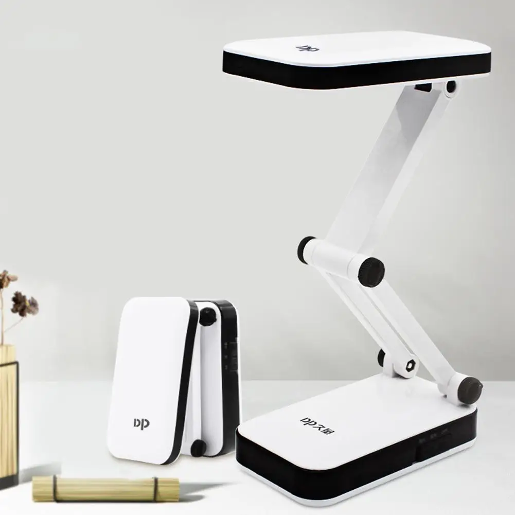 LanLan Rechargerable LED Настольная лампа с двумя киосками 24 светодиода высокий свет